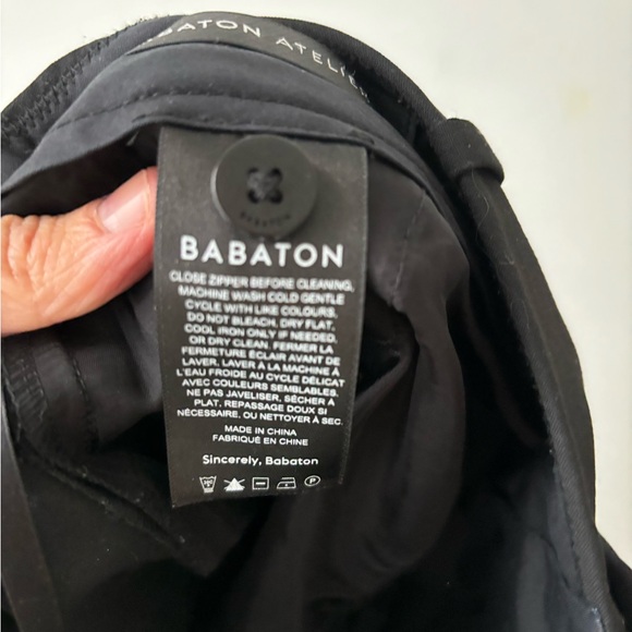 Babaton Atelier Black Tailored Trousers Size 8 High Rise Straight Leg Work Pants - Picture 10 of 11